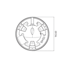 5 MP Dual Illumination Analog Turret Camera